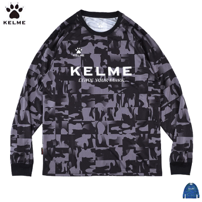 ケルメ KELME フットサル サッカー 長袖シャツ 練習着 モザイクパターンロングプラクティスシャツ メンズ 男性用 レディース 女性用 KC23F170【1枚までメール便OK】