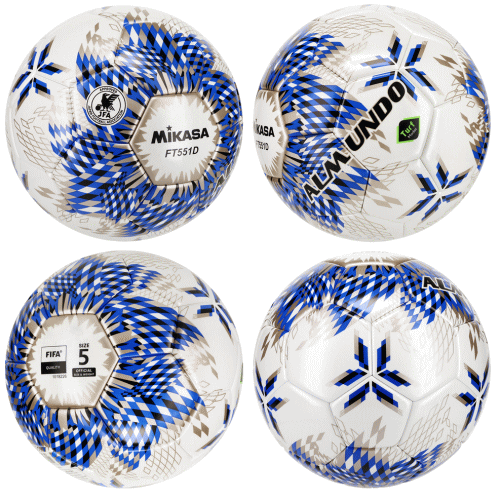 ミカサ MIKASA サッカーボール 6個セット 検定球 芝用 5号球 国際公認球 アルムンド ALMUNDO FT551D-BLBS