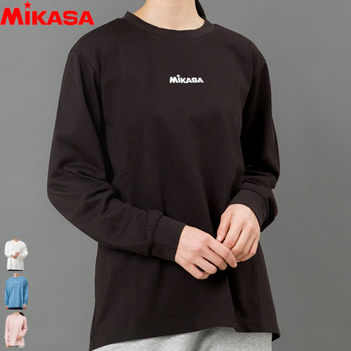 ミカサ MIKASA バレーボール シャツ 練習着 長袖シャツ ロゴシャツ ユニセックス 男女兼用 【1枚までメ..