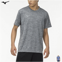 ミズノ MIZUNO 半袖Tシャツ 半袖シャツ Tシャツ ナビドライTシャツ 丸首 杢調 メンズ 男性用 32MA2190【1枚までメール便OK】【24SS】