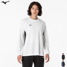 ミズノ MIZUNO 長袖シャツ Tシャツ ナビドライTシャツ 丸首 切替 メンズ 男性用 レディース 女性用 32MAA195【1枚までメール便OK】