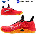 限定カラー ミズノ バレーボールシューズ ローカット ウエーブモーメンタム 3 V1GA2312 04 MIZUNO 