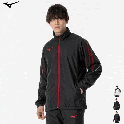 ミズノ MIZUNO ウィンドブレーカー ジャケット トレーニングウェア MCライン ブレスサーモ 裏地 ウォーマージャケット メンズ 男性用 レディース 女性用 32MEA631