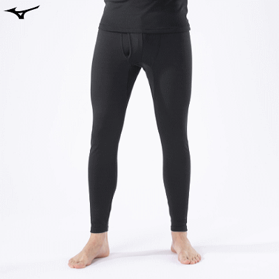 発熱ウエア ミズノ ブレスサーモ 肌着 下着 ロングタイツ スパッツ 前開き メンズ 男性用 MIZUNO BREATH THERMO C2JBA631【中厚 for Active】【2023年モデル】【1枚までメール便OK】