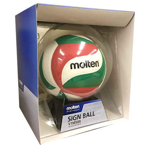 バレー サインボール 寄せ書き 手書きメッセージに モルテン バレーボール 卒業 V1m500 Molten お祝い 記念品 訳あり品送料無料