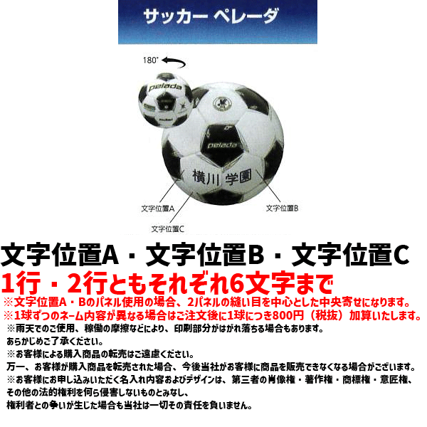 バレーボール館の【ネーム加工付】モルテン サッカーボール 5号球 6個セット ペレーダ5000 芝用 検定球 国際公認球 F5K5000｜アングル3