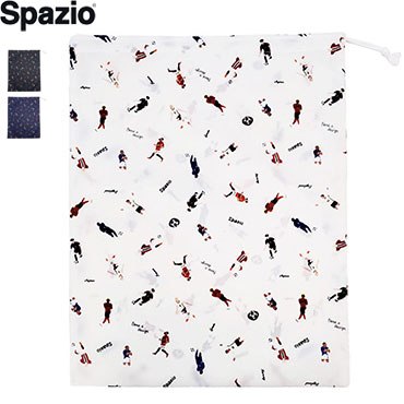 SPAZIO スパッツィオ サッカー フットサル レジェンド総柄 シューズケース BG-0127【1枚までメール便OK】