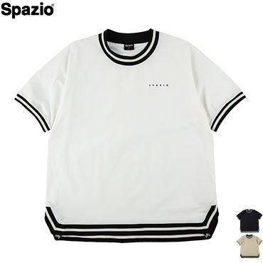 スパッツィオ SPAZIO サッカー フットサル プラクティスシャツ 練習着 ラインリブオーバーサイズ半袖ピステ キッズ ジュニア 子供用 GE-0985