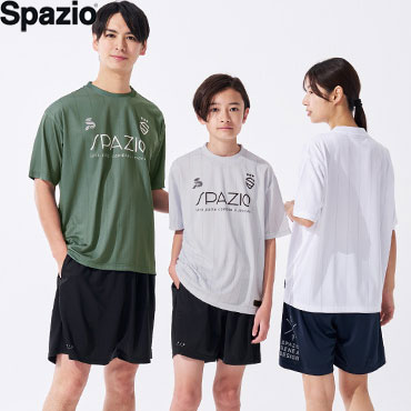 Other - SPAZIO スパッツィオ サッカー フットサル 半袖シャツ 練習着 ストライプオーバーサイズプラTシャツ GE-1145【1枚までメール便OK】