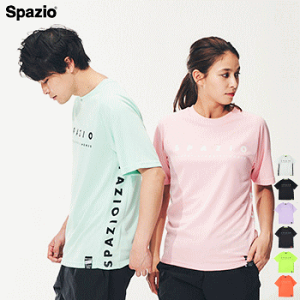 スパッツィオ SPAZIO フットサル サッカー 半袖シャツ Tシャツ 練習着 プラクティスシャツ ロゴ プラシャツ メンズ 男性用 レディース 女性用 GE0814【1枚までメール便OK】