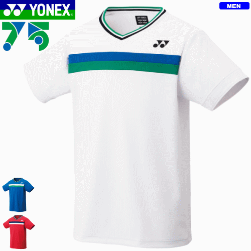 YONEX ヨネックス ウェア 75THゲームシャツ(フィットスタイル)ユニホーム 半袖シャツ 10421A メンズ 男性用 【1枚までメール便OK】