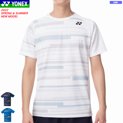 YONEX ヨネックス ウエア ■サイズ： SS,S,M,L,O,XO ■シルエット：US1 ■カラー： (011)ホワイト (019)ネイビーブルー (786)ブラストブルー ■素材： ポリエステル100% ■機能： UVカット、吸汗速乾、制電、パワースリーブ ベリークール搭載 ※当店とメーカーの在庫を合わせた数を表示しておりますので 稀に欠品する場合もございます。 ※配送方法の注意事項 メール便・宅配便について メーカー希望小売価格はメーカーカタログに基づいて掲載しています