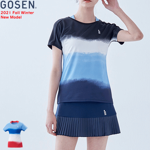 ゴーセン GOSEN ウェア ゲームシャツ ユニホーム 半袖シャツ T2165 レディース 女性用 【1枚までメール便OK】