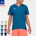 ミズノ MIZUNO ゲームシャツ 半袖シャツ ユニホーム バドミントン ウェア ソーラーカット ユニセックス 男女兼用 62JA2031 【1枚までメール便OK】