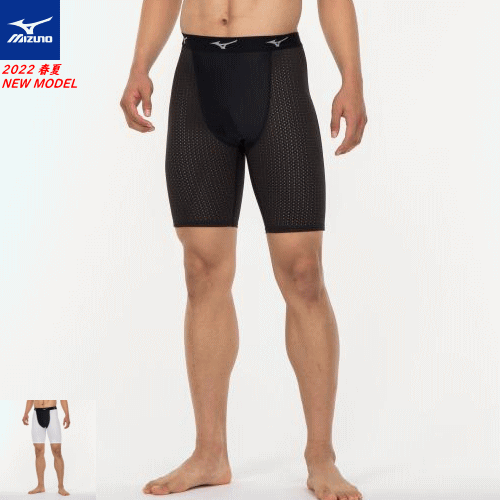 ミズノ MIZUNO インナーウェア ドライエアロフローインナータイツ（ハーフ）ハーフタイツ メンズ 男性用 62JB2055 【1枚までメール便OK】