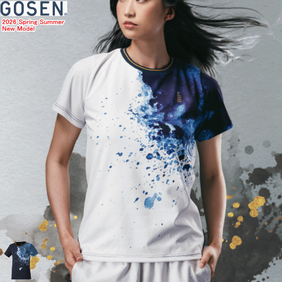 GOSEN ゴーセン ゲームシャツ ユニホーム 半袖シャツ T2603 レディース 女性用【1枚までメール便OK】