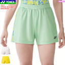 YONEX ヨネックス ウエア ■サイズ： S,M,L,O,XO ■カラー： (011)ホワイト (279)ライトイエロー (776)パステルグリーン ■素材： ポリエステル100% ■機能： ベリークール、再生ポリエステル、UVカット、吸汗速乾、制電 ホワイトのみ裏地付き ■サイズチャート ※サイズ/脇丈(cm)/股下(cm)/ウエスト（最小/最大）(cm)/ヒップ(cm) S　/　32　/　7.5　/　66/83　/　97 M　/　32.5　/　7.5　/　69/86　/　100 L　/　33　/　7.5　/　72/89　/　103 O　/　33.5　/　7.5　/　75/92　/　106 XO　/　34　/　7.5　/　78/95　/　109 ※当店とメーカーの在庫を合わせた数を表示しておりますので 稀に欠品する場合もございます。 ※配送方法の注意事項 メール便・宅配便について メーカー希望小売価格はメーカーカタログに基づいて掲載しています