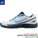 ミズノ MIZUNO テニスシューズ BREAK SHOT4 WIDE OC ブレイクショット4 ワイド OC クレー・砂入り人工芝コート用 61GB2343【...
