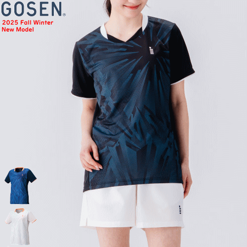 ゴーセン GOSEN ゲームシャツ ユニホーム 半袖シャツ T2553 レディース 女性用 【1枚までメール便OK】