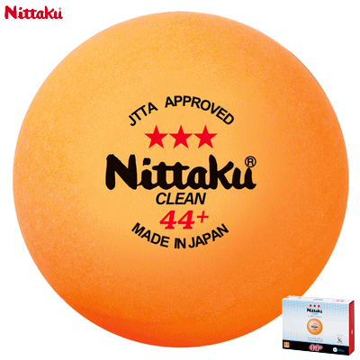 ニッタク Nittaku 卓球 ボール ラージ 3スター クリーン 1ダース 12個入 公認球 NB-1641