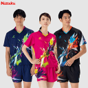 ニッタク Nittaku 卓球 ユニフォーム シャツ ウェア ブライトバーストシャツ メンズ 男性用 レディース 女性用 ジュニア 子供用 NW-2218【1枚...