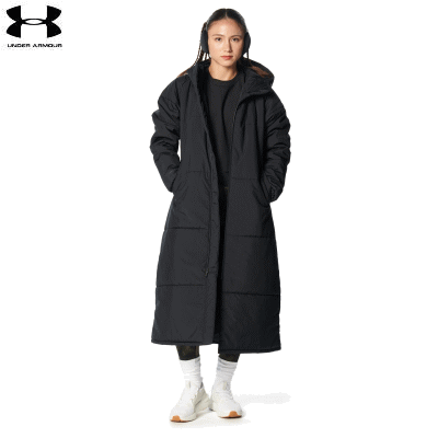 アンダーアーマー UNDER ARMOUR ベンチコート 中綿コート UAインサレーテッド ロングコート フーディー レディース 女性用 1381233のサムネイル