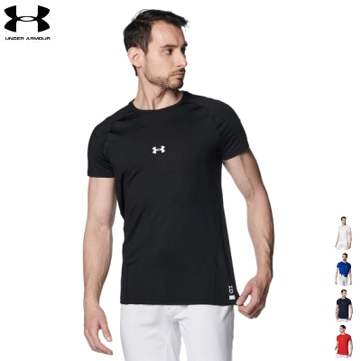アンダーアーマー UNDER ARMOUR インナーウェア アンダーシャツ UAヒートギア コンフォート フィッティド ショートスリーブ クルーネック シャツ ベースボール 野球 メンズ 男性用 1384732【1枚までメール便OK】