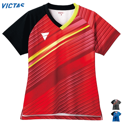 ヴィクタス VICTAS 卓球 ゲームシャツ ユニフォーム V-LGS224 レディース 女性用 512103【1枚までメール便OK】