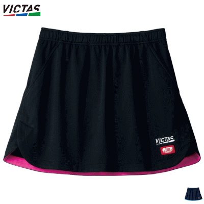 ヴィクタス VICTAS PLAY 卓球 インサイド ヘムカラー スカート INSIDE HEM COLOR SK レディース 女性用 622103【1枚までメール便OK】