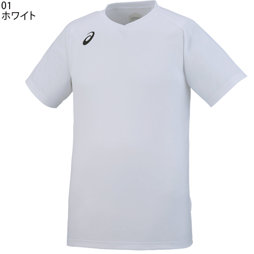 アシックス バレーボール練習着 半袖シャツ ワンポイントTシャツ asics[XW6746][ユニセックス：男女兼用]【1枚までメール便OK!】