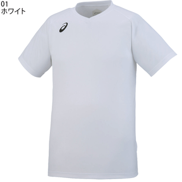 【5/1〜24h 10%OFFクーポン配布中★】アシックス バレーボール練習着 半袖シャツ ワンポイントTシャツ asics[XW6746][ユニセックス：男女兼用]【1枚までメール便OK!】