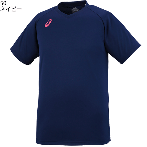 アシックス バレーボール練習着 半袖シャツ ワンポイントTシャツ asics[XW6746][ユニセックス：男女兼用]【1枚までメール便OK!】