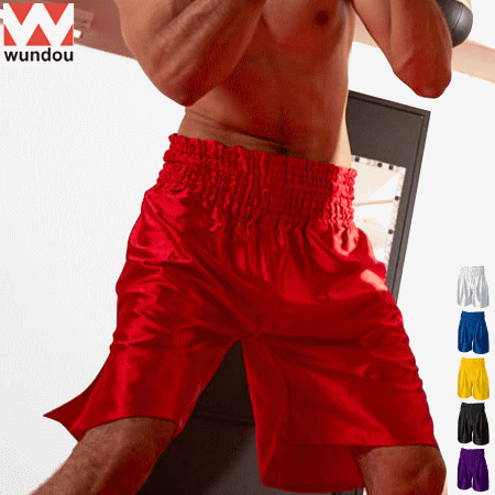 ボクシング トランクス パンツ 無地 wundou ウンドウ メンズ 男性用 レディース 女性用 P3380【1枚までメール便OK】