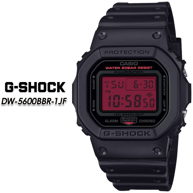 製 品 説 明 タフネスを追求し進化を続けるG-SHOCKから、ブランドカラーであるブラックとレッドにこだわったシリーズ。 ベゼル・バンド・文字板にはブラックを採用。 フェイス部の液晶にはカラー印刷を施し、デザイン性を高めたクールな仕上がり...