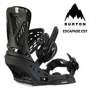 BURTON【バートン】Escapade EST【エスカペイド EST】Black/Noir 23-24ウィメンズ 女性用 BINDING ビンディング SNO...