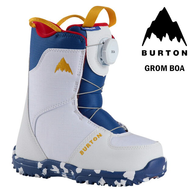BURTON 【バートン 】Grom BOA【グロム BOA 】White 24-25 キッズ 子供用 KIDS BOOTS ブーツ SNOWBOARD..