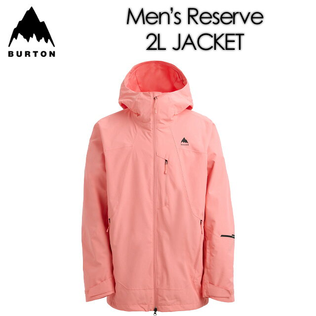 【BURTON】バートン【Men’s Reserve 2L Jacket】メンズ リザーブ 2L ジャケット25-26 Sunrise Coralスノーボード ウェア 男性用