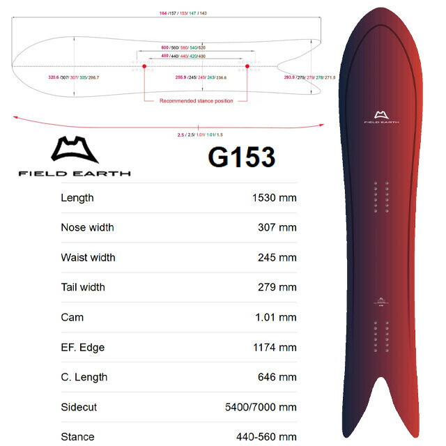 ��FIELD EARTH�ۥե������ ������ ��G153�� CRUISER LINE2025-2026 MODEL ���Ρ��ܡ���