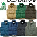 SALE 40%OFF シエラデザイン【SIERRA DESIGNS】ダウンシエラベスト【DOWN SIERRA VEST】7981 / メンズ / 男性用 ダウン / ベスト