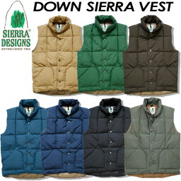 シエラデザインズ ダウンベスト メンズ SALE 40%OFF シエラデザイン【SIERRA DESIGNS】ダウンシエラベスト【DOWN SIERRA VEST】7981 / メンズ / 男性用 ダウン / ベスト