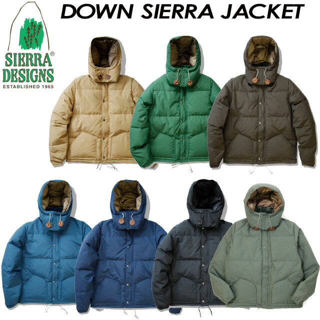 シエラデザインズ アウトドアジャケット メンズ SALE 40%OFF シエラデザイン【SIERRA DESIGNS】ダウンシエラジャケット【DOWN SIERRA JACKET】7951 / メンズ / 男性用 ダウン / アウトドア