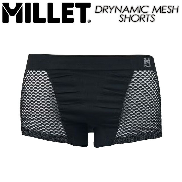 樂天商城 - 【MILLET】 ミレー【WOMEN'S DRYNAMIC MESH SHORT】 ウィメンズ ドライナミック メッシュ ショーツMIV01280 BLACK - NOIR アンダーウェア