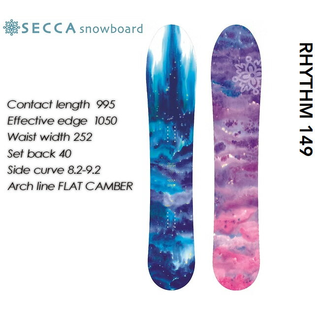 ��SECCA�ۥ��å� ��RHYTHM�ۥꥺ�� 149cm���Ρ��ܡ��� / ��ǥ����� / �Хå�����ȥ꡼