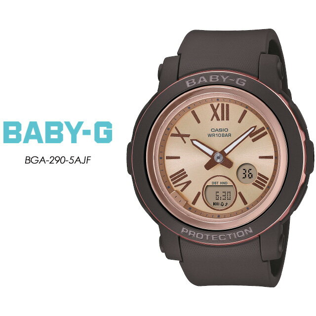 製 品 説 明 シンプルなラウンドケースに、視認性の良いワイドフェイスのBGA-290シリーズです。 BABY-Gの耐衝撃性はそのままに、軽くスリムなデザインに仕上げました。ベースカラーには上品で落ち着いたブラックをセレクトしました。 文字板にはローマンインデックスを配置し、エレガントな雰囲気に。 針やインデックスのカラーは華やかな印象のピンクゴールドを採用。 ベゼルリングには蒸着処理を施し、メタリック感が美しい質感に仕上げました。 また、バンドにはテクスチャーを施しております。 機能面では耐衝撃構造や10気圧防水搭載で実用性も兼備しています。 どんなコーデにも相性がよく、軽くて快適な装着感のBABY-Gです。 ● ケースサイズ（縦×横×厚さ）：45.2 × 41.5 × 10.1 mm ● 質量：33 g ● ケース・ベゼル材質：樹脂 ● 樹脂バンド ● 耐衝撃構造（ショックレジスト） ● 10気圧防水 ● 電池寿命：約3年 ● 無機ガラス ● ネオブライト ● ワールドタイム：世界48都市（31タイムゾーン、サマータイム設定機能付き）＋UTC（協定世界時）の時刻表示 ● ストップウオッチ（1/100秒（1時間未満）／1秒（1時間以上）、24時間計、スプリット付き） ● タイマー（セット単位：1分、最大セット：24時間、1秒単位で計測） ● 時刻アラーム5本・時報 ● ダブルLEDライト：文字板用LEDライト（スーパーイルミネーター、残照機能、残照時間切替（1.5秒/3秒）付き）、LCD部用LEDバックライト（スーパーイルミネーター、残照機能、残照時間切替（1.5秒/3秒）付き） ● フルオートカレンダー ● 操作音ON/OFF切替機能 ● 平均月差：±15秒 ● 12/24時間制表示切替 ● 針退避機能（針が液晶表示と重なって見づらいときは、針を液晶表示の上から一時的に退避させることができます）■Item info シンプルなラウンドケースに、視認性の良いワイドフェイスのBGA-290シリーズです。 BABY-Gの耐衝撃性はそのままに、軽くスリムなデザインに仕上げました。ベースカラーには上品で落ち着いたブラックをセレクトしました。 文字板にはローマンインデックスを配置し、エレガントな雰囲気に。 針やインデックスのカラーは華やかな印象のピンクゴールドを採用。 ベゼルリングには蒸着処理を施し、メタリック感が美しい質感に仕上げました。 また、バンドにはテクスチャーを施しております。 機能面では耐衝撃構造や10気圧防水搭載で実用性も兼備しています。 どんなコーデにも相性がよく、軽くて快適な装着感のBABY-Gです。 ● ケースサイズ（縦×横×厚さ）：45.2 × 41.5 × 10.1 mm ● 質量：33 g ● ケース・ベゼル材質：樹脂 ● 樹脂バンド ● 耐衝撃構造（ショックレジスト） ● 10気圧防水 ● 電池寿命：約3年 ● 無機ガラス ● ネオブライト ● ワールドタイム：世界48都市（31タイムゾーン、サマータイム設定機能付き）＋UTC（協定世界時）の時刻表示 ● ストップウオッチ（1/100秒（1時間未満）／1秒（1時間以上）、24時間計、スプリット付き） ● タイマー（セット単位：1分、最大セット：24時間、1秒単位で計測） ● 時刻アラーム5本・時報 ● ダブルLEDライト：文字板用LEDライト（スーパーイルミネーター、残照機能、残照時間切替（1.5秒/3秒）付き）、LCD部用LEDバックライト（スーパーイルミネーター、残照機能、残照時間切替（1.5秒/3秒）付き） ● フルオートカレンダー ● 操作音ON/OFF切替機能 ● 平均月差：±15秒 ● 12/24時間制表示切替 ● 針退避機能（針が液晶表示と重なって見づらいときは、針を液晶表示の上から一時的に退避させることができます）