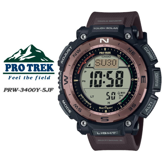ץȥå PRO TREK PRW-3400Y-5JF ե顼 Ȼ   ӻ CASIO  å