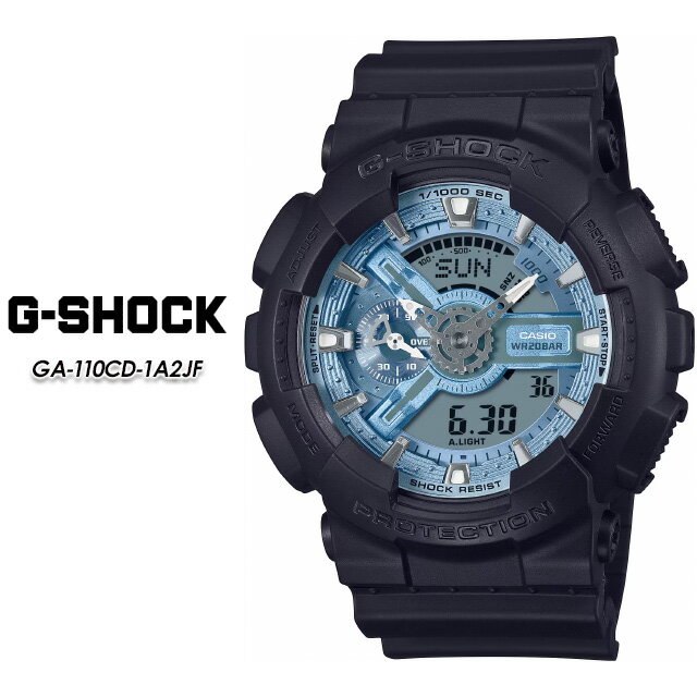 製 品 説 明 タフネスを追求し進化を続けるG-SHOCKから、存在感のあるビッグケースが人気のGA-110です。 定番のブラックのバンドとベゼルを採用。立体的なフェイスデザインはアイスブルーのワントーンで統一しました。 ストリートファッションにも最適で、武骨な中にもカジュアルな雰囲気を取り入れた、スタイリングのアクセントとして活用しやすいカラーモデルです。 ● ケースサイズ（縦×横×厚さ）：55 × 51.2 × 16.9 mm ● 質量：72 g ● ケース・ベゼル材質：樹脂 ● 樹脂バンド ● 耐磁時計（JIS1種） ● 耐衝撃構造（ショックレジスト） ● 20気圧防水 ● 無機ガラス ● バンド装着可能サイズ：145～215mm ● ネオブライト ● ワールドタイム：世界48都市（29タイムゾーン、サマータイム設定機能付き）＋UTC（協定世界時）の時刻表示、ホームタイムの都市入替機能 ● ストップウオッチ（1/1000秒、100時間計、速度計測機能（MAX1998 unit/h、2 unit/h単位)、ラップ／スプリット計測切替） ● タイマー（セット単位：1分、最大セット：24時間、1秒単位で計測、オートリピート） ● 時刻アラーム5本（1本のみスヌーズ機能付き）・時報 ● LEDライト（オートライト、残照機能、残照時間切替（1.5秒/3秒）付き） ● フルオートカレンダー ● 平均月差：±15秒 ● 12/24時間制表示切替■Item info タフネスを追求し進化を続けるG-SHOCKから、存在感のあるビッグケースが人気のGA-110です。 定番のブラックのバンドとベゼルを採用。立体的なフェイスデザインはアイスブルーのワントーンで統一しました。 ストリートファッションにも最適で、武骨な中にもカジュアルな雰囲気を取り入れた、スタイリングのアクセントとして活用しやすいカラーモデルです。 ● ケースサイズ（縦×横×厚さ）：55 × 51.2 × 16.9 mm ● 質量：72 g ● ケース・ベゼル材質：樹脂 ● 樹脂バンド ● 耐磁時計（JIS1種） ● 耐衝撃構造（ショックレジスト） ● 20気圧防水 ● 無機ガラス ● バンド装着可能サイズ：145～215mm ● ネオブライト ● ワールドタイム：世界48都市（29タイムゾーン、サマータイム設定機能付き）＋UTC（協定世界時）の時刻表示、ホームタイムの都市入替機能 ● ストップウオッチ（1/1000秒、100時間計、速度計測機能（MAX1998 unit/h、2 unit/h単位)、ラップ／スプリット計測切替） ● タイマー（セット単位：1分、最大セット：24時間、1秒単位で計測、オートリピート） ● 時刻アラーム5本（1本のみスヌーズ機能付き）・時報 ● LEDライト（オートライト、残照機能、残照時間切替（1.5秒/3秒）付き） ● フルオートカレンダー ● 平均月差：±15秒 ● 12/24時間制表示切替