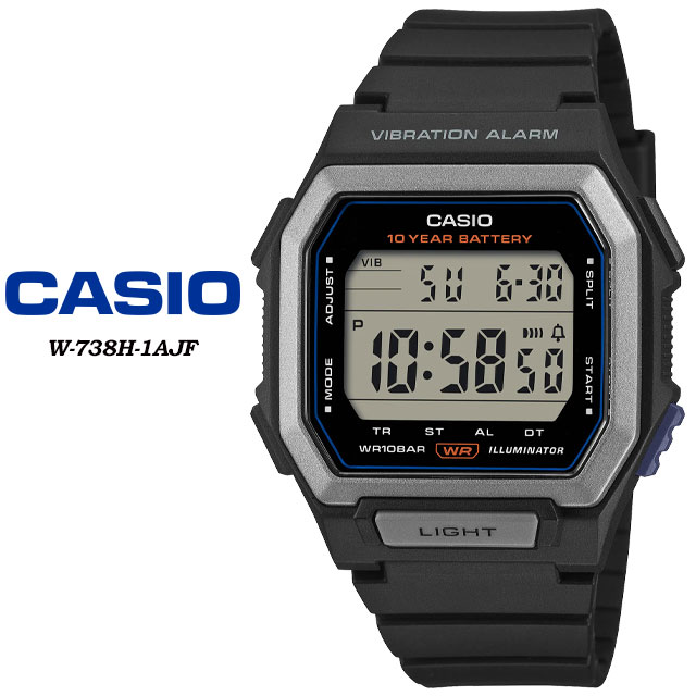 樂天商城 - 【CASIO】 カシオ CASIO Collection STANDARD W-738H-1AJF 腕時計 国内正規品
