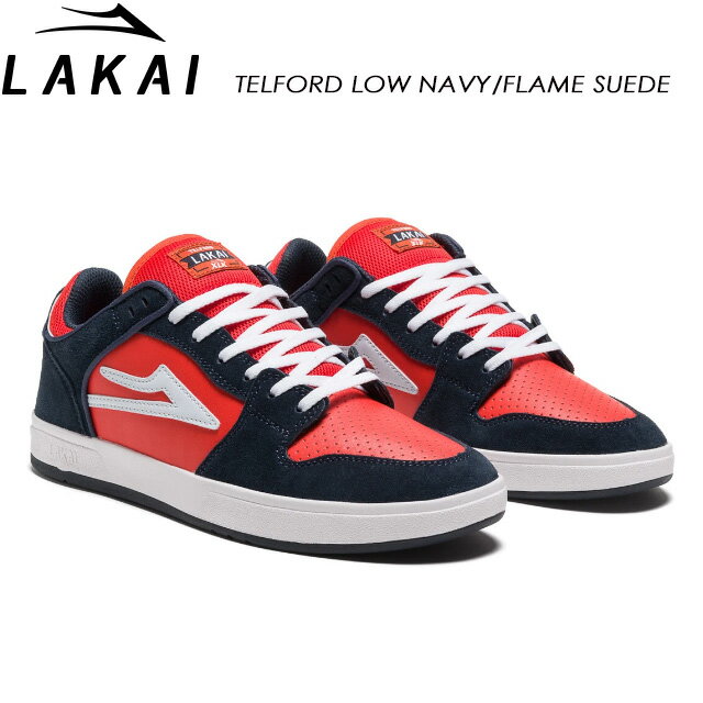 【LAKAI】 ラカイ 【TELFORD LOW NAVY/FLAME SUEDE】 スニーカー スケートボード SK8