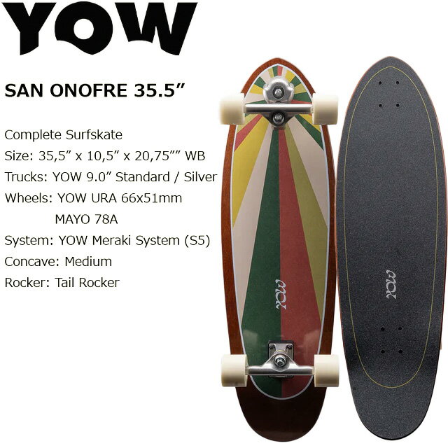 樂天商城 - 【YOW SURFSKATE】 ヤウ サーフスケート【SAN ONOFRE 35.5