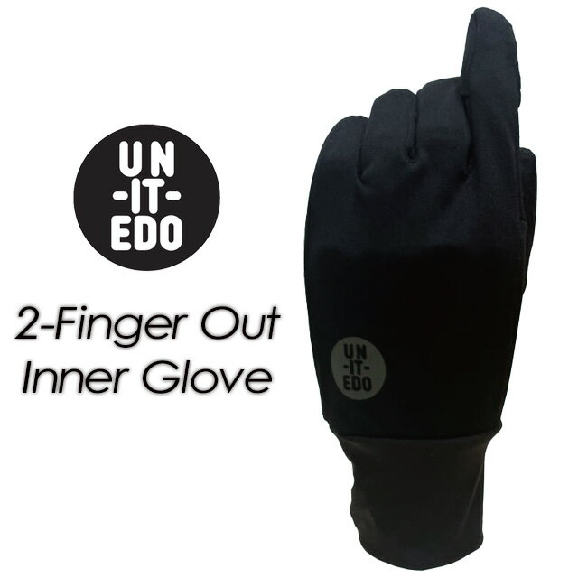 【UN IT EDO】アン イット エド【2-Finger Out Inner Glove】ツーフィンガー アウト インナー グローブ..